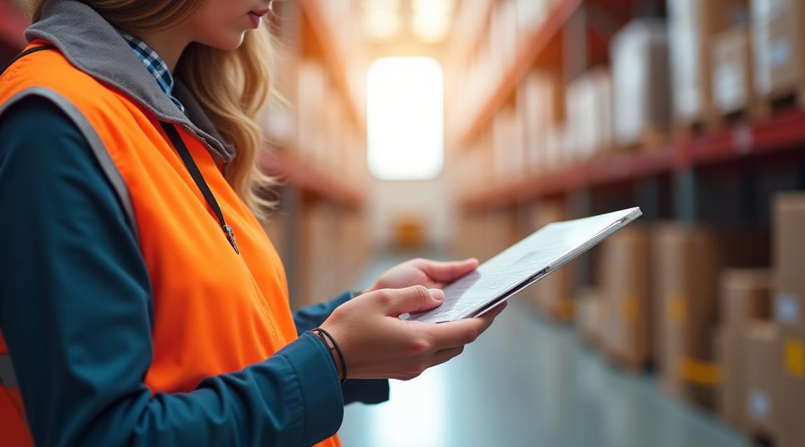 Logistics document review in a modern warehouse
